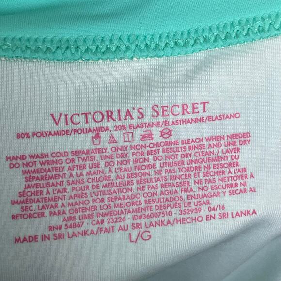 Victoria's Secret Tankini Swimsuit Size L – Turquoise Two-Piece Set - Picture 8 of 8